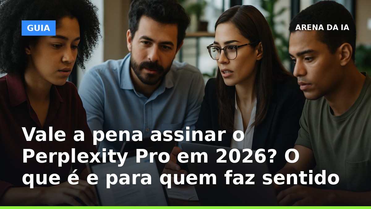 Profissionais brasileiros analisando pesquisas em IA com citação de fontes no Perplexity Pro